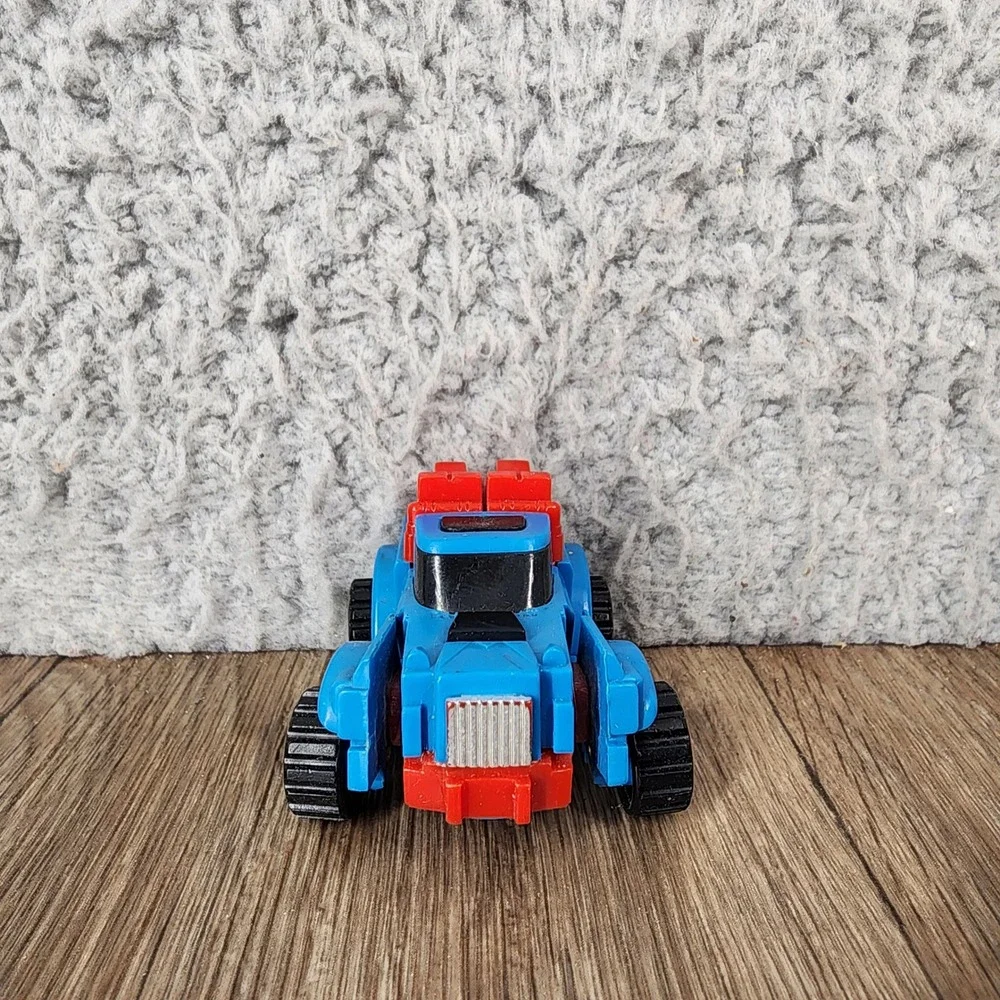 Vintage 1983 Tomy Japan Transforming Robot Pickup Truck Figure Blue Red 2.5